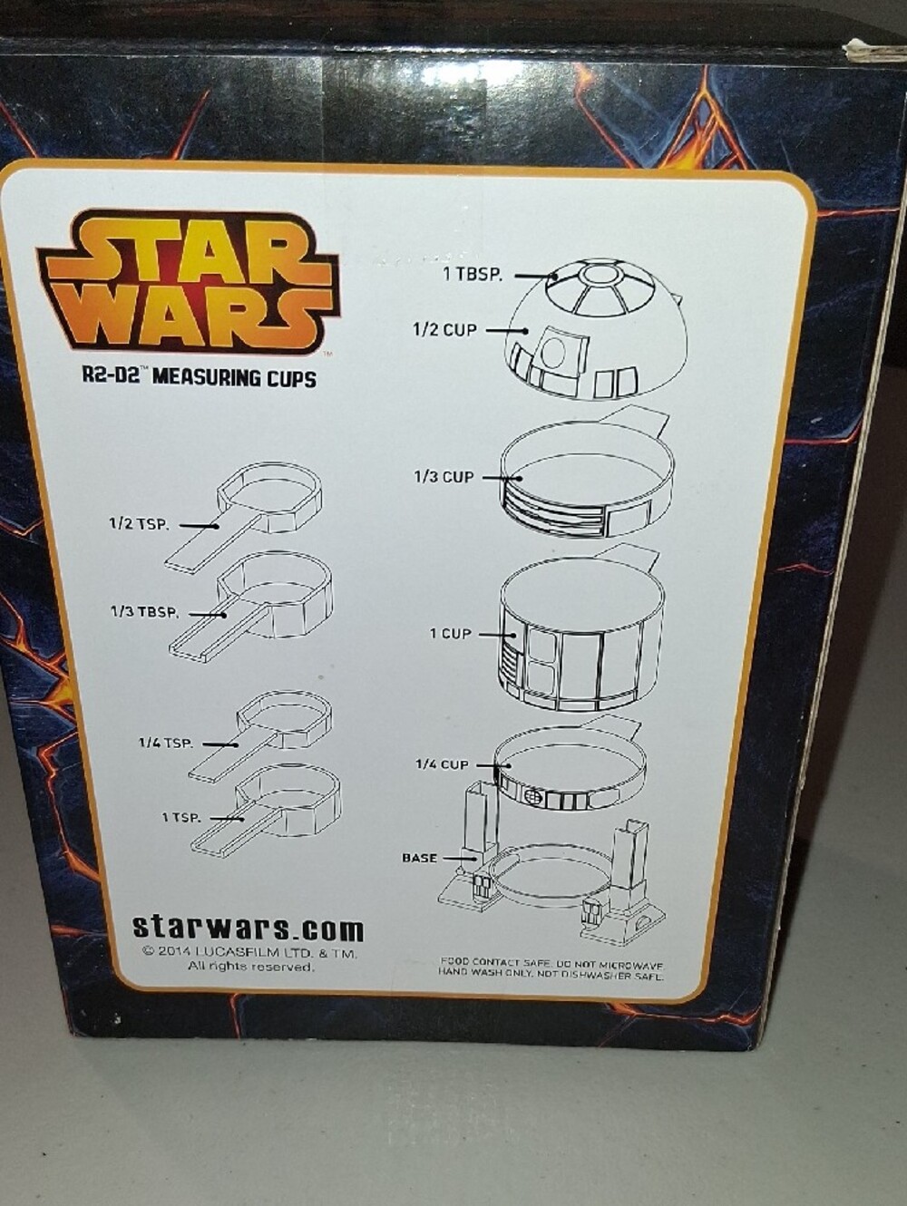 Star Wars R2-D2 Kitchen Measuring Set - White & Blue - Picture 4 of 6